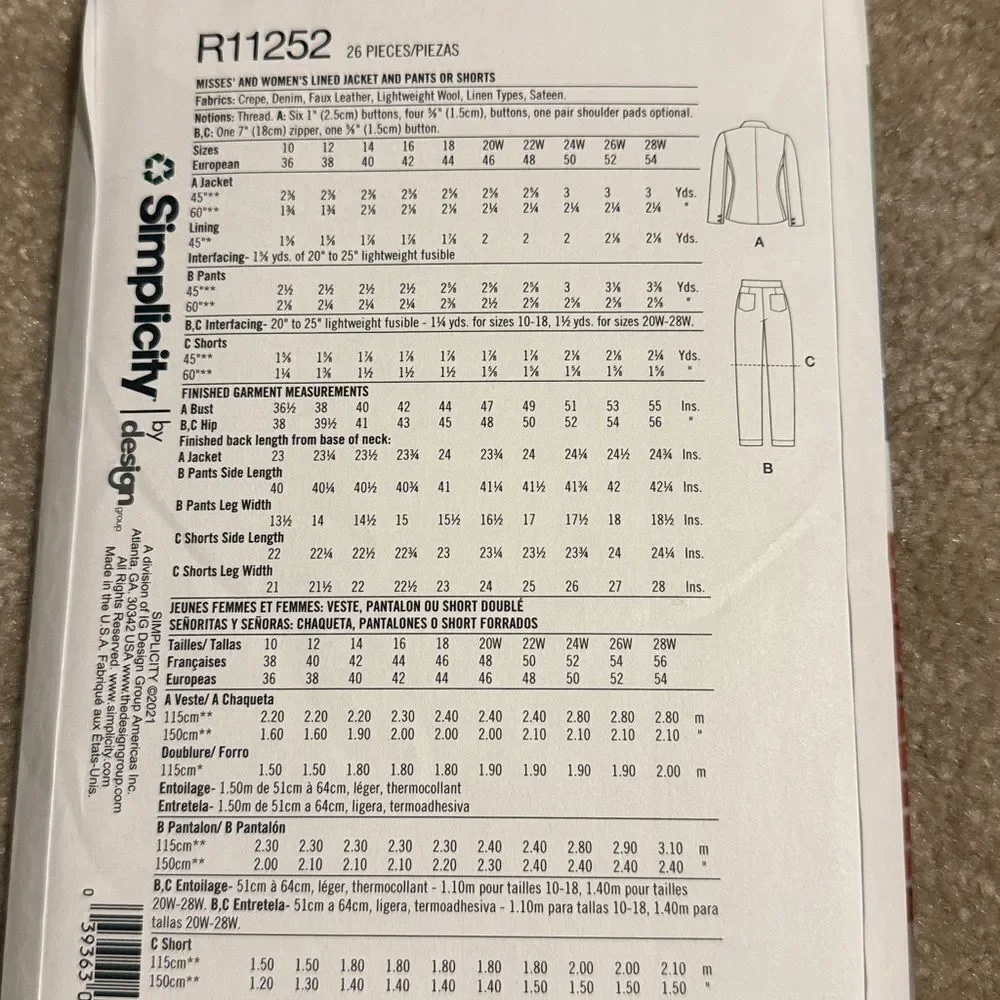 Simplicity plus size dress sewing pattern - Picture 2 of 2